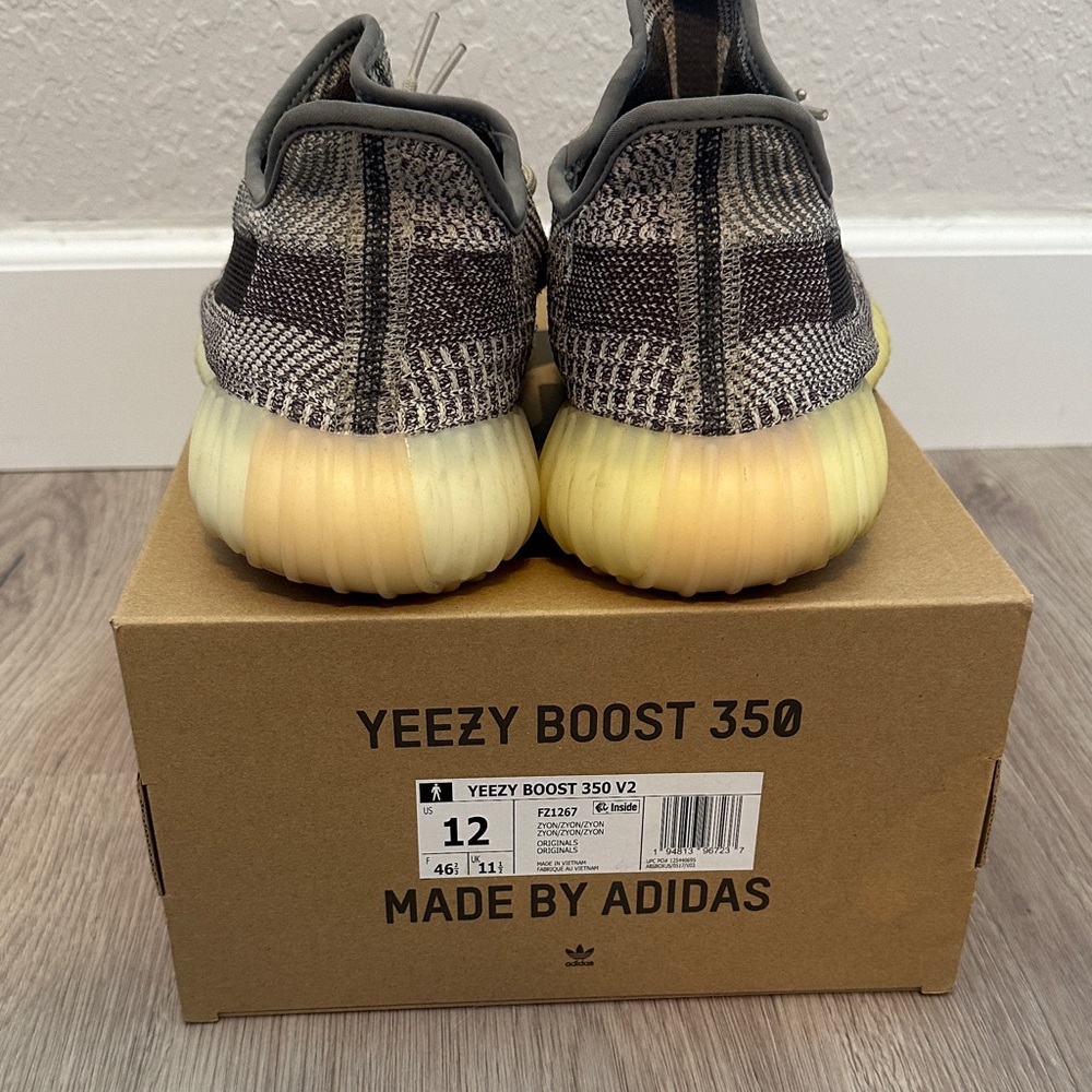 Adidas Zyon Yeezy Boost 350 V2 - Gray and Yellow